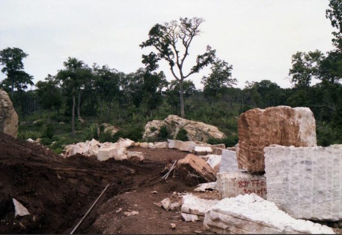 Marble quarries in Pagala Togo